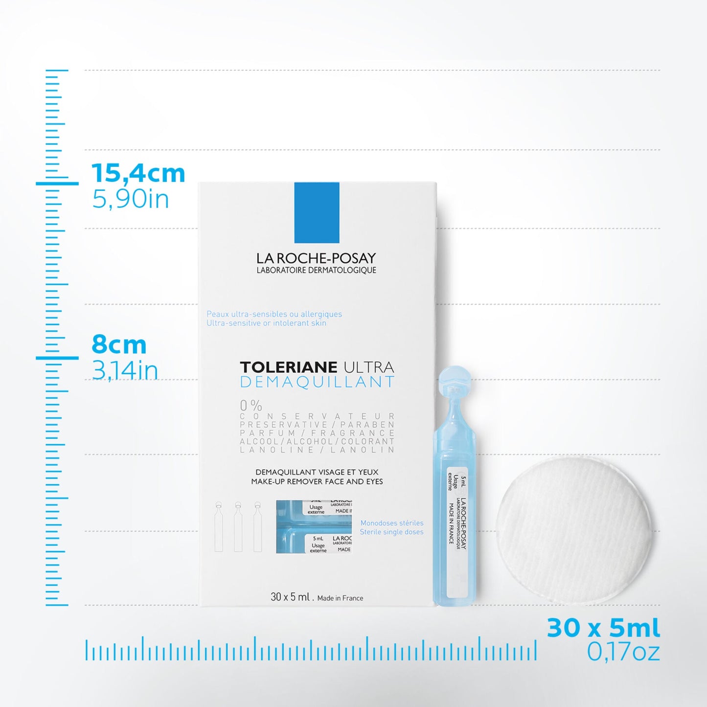 TOLERIANE ULTRA DÉMAQUILLANT - 30 x 5 ml