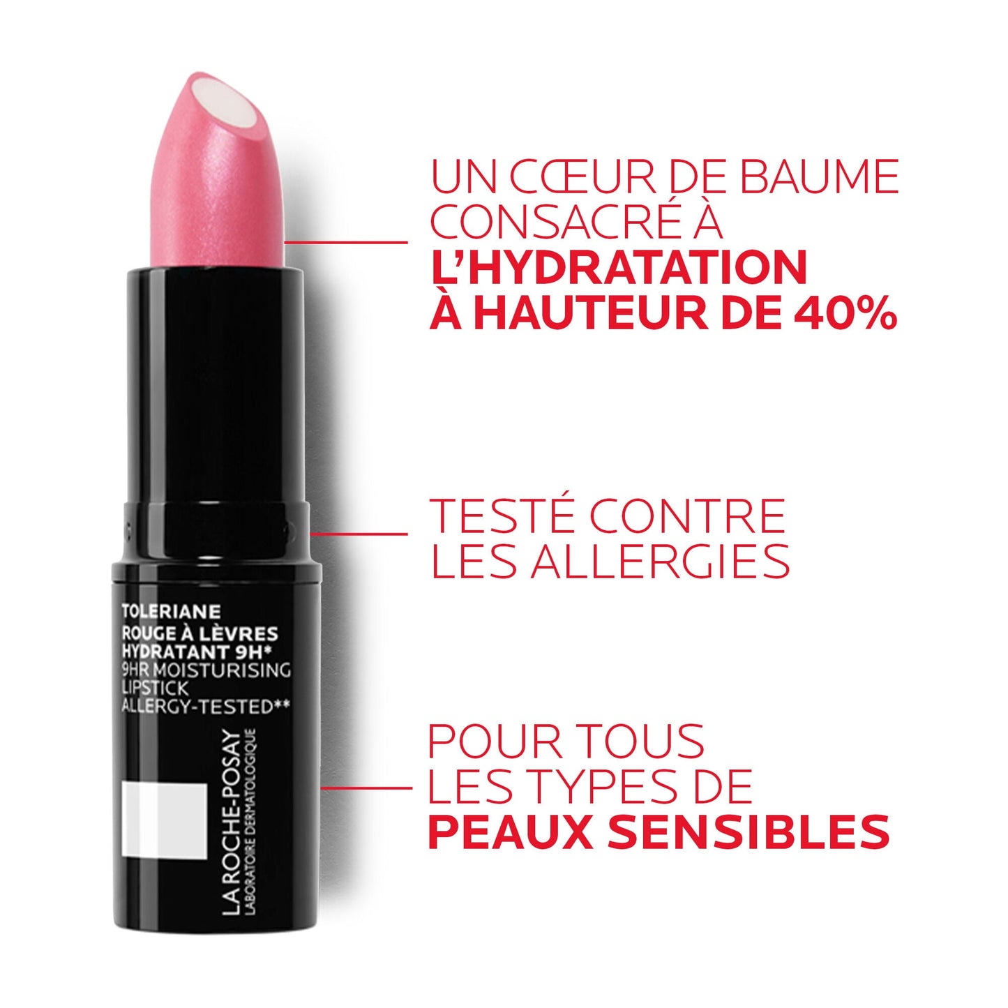 TOLERIANE NOVALIP ROUGE À LÈVRES HYDRATANT - 198 - ROUGE MAT