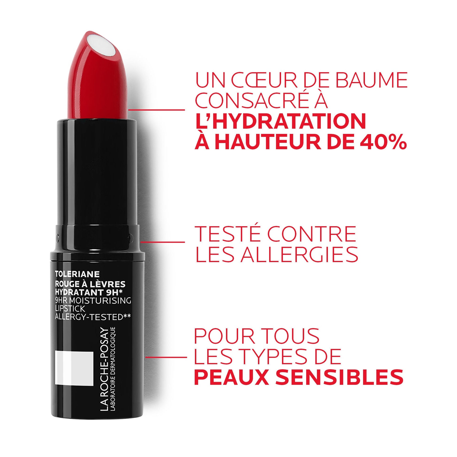 TOLERIANE NOVALIP ROUGE À LÈVRES HYDRATANT - 198 - ROUGE MAT