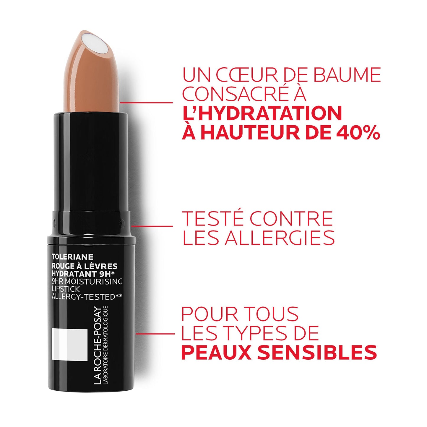 TOLERIANE NOVALIP ROUGE À LÈVRES HYDRATANT - 198 - ROUGE MAT