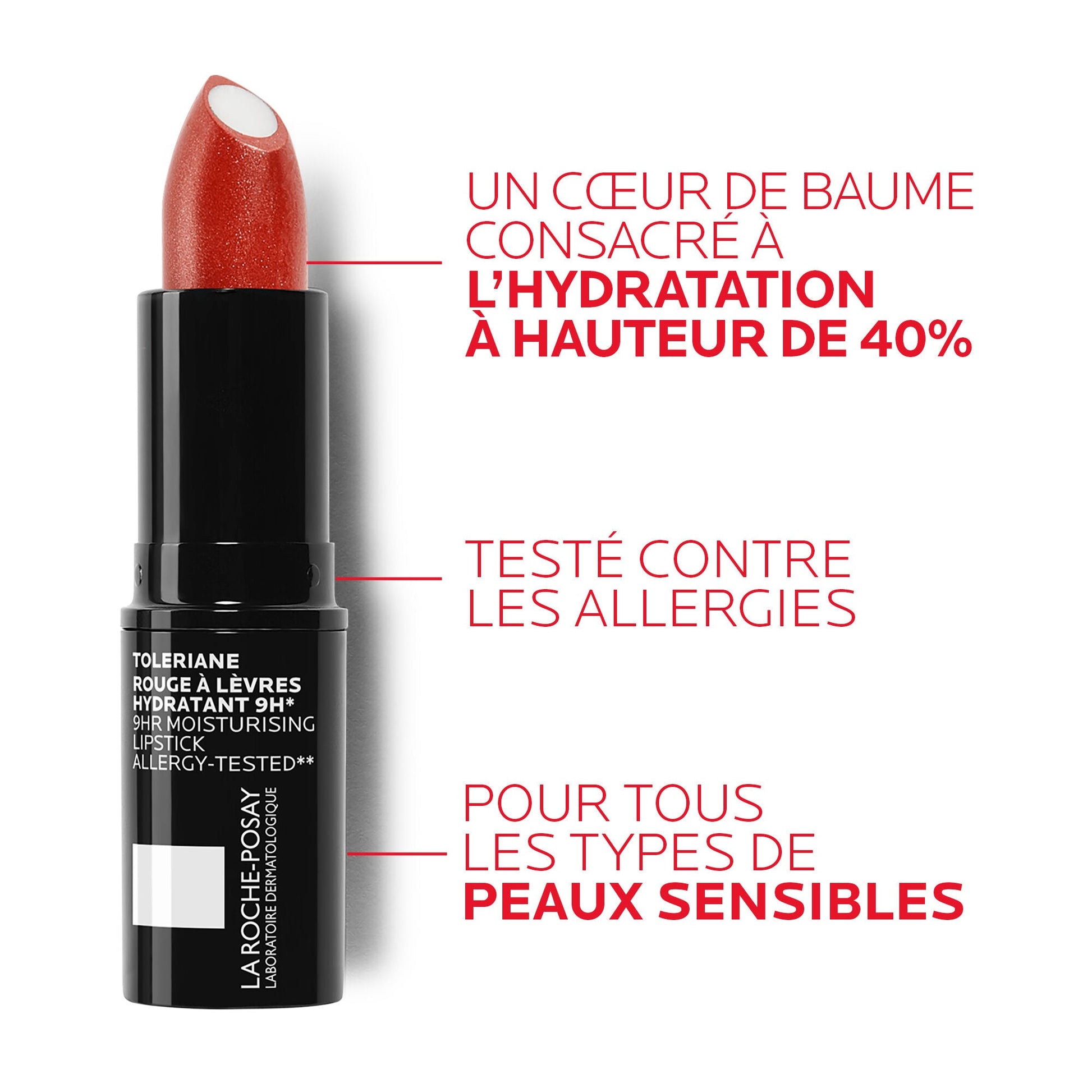 TOLERIANE NOVALIP ROUGE À LÈVRES HYDRATANT - 198 - ROUGE MAT