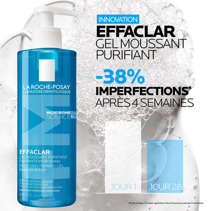 EFFACLAR GEL MOUSSANT PURIFIANT NETTOYANT PEAU GRASSE - 400 ml