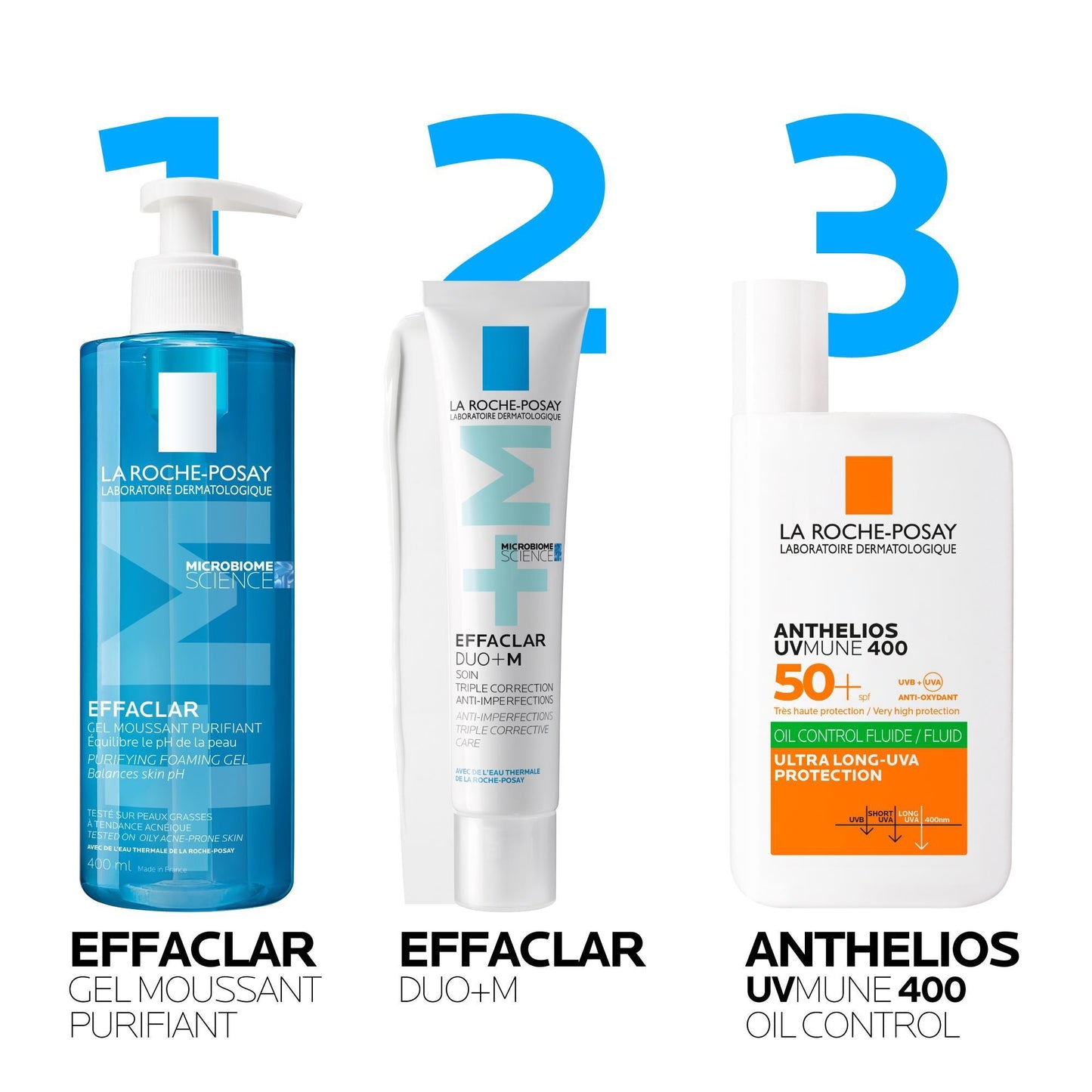 EFFACLAR GEL MOUSSANT PURIFIANT NETTOYANT PEAU GRASSE - 400 ml