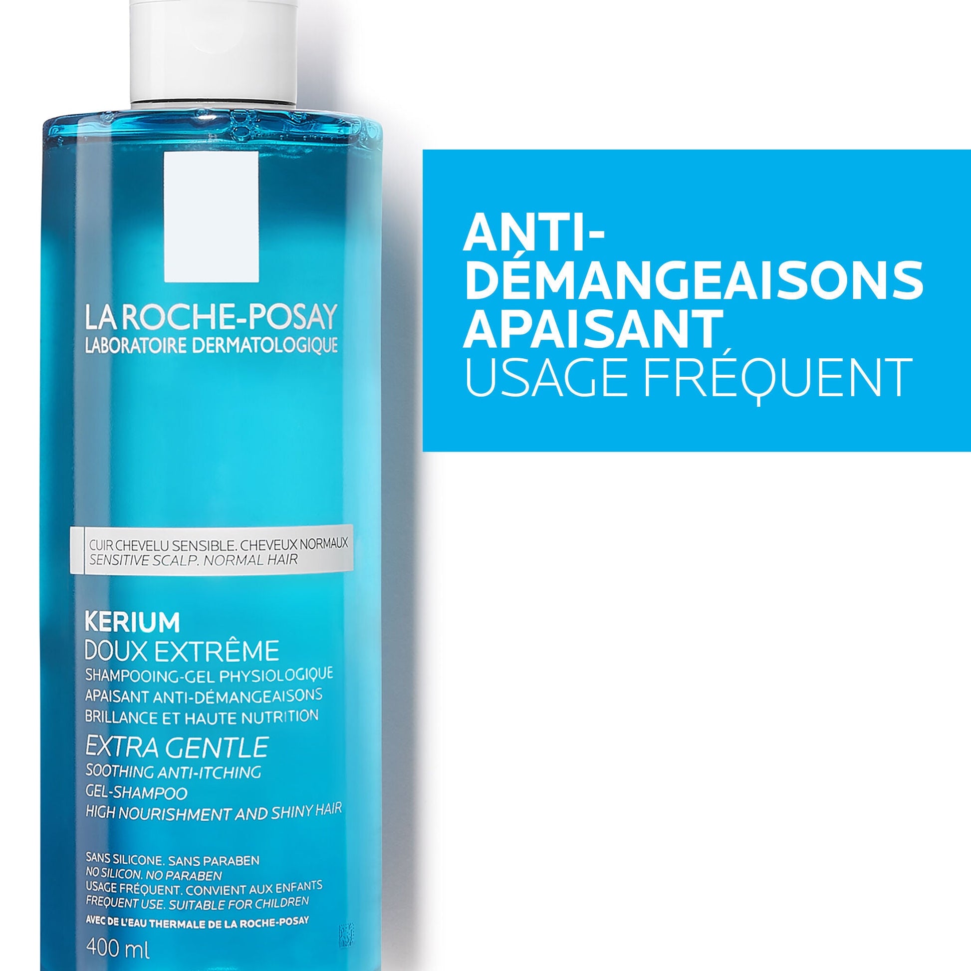 KERIUM DOUX EXTRÊME SHAMPOING CUIR CHEVELU SENSIBLE - 400 ml