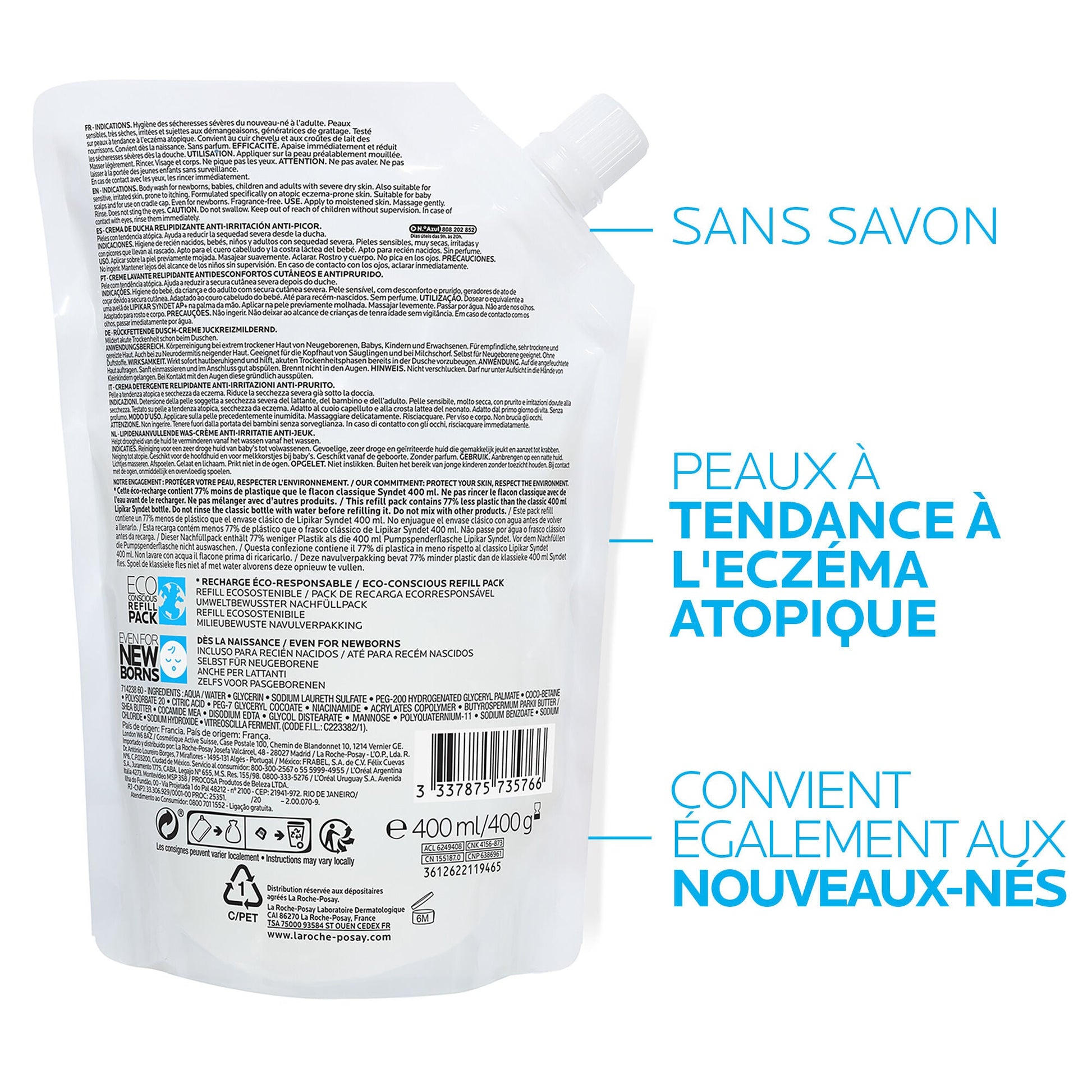 LIPIKAR SYNDET AP+ - 400 ml – Écorecharge