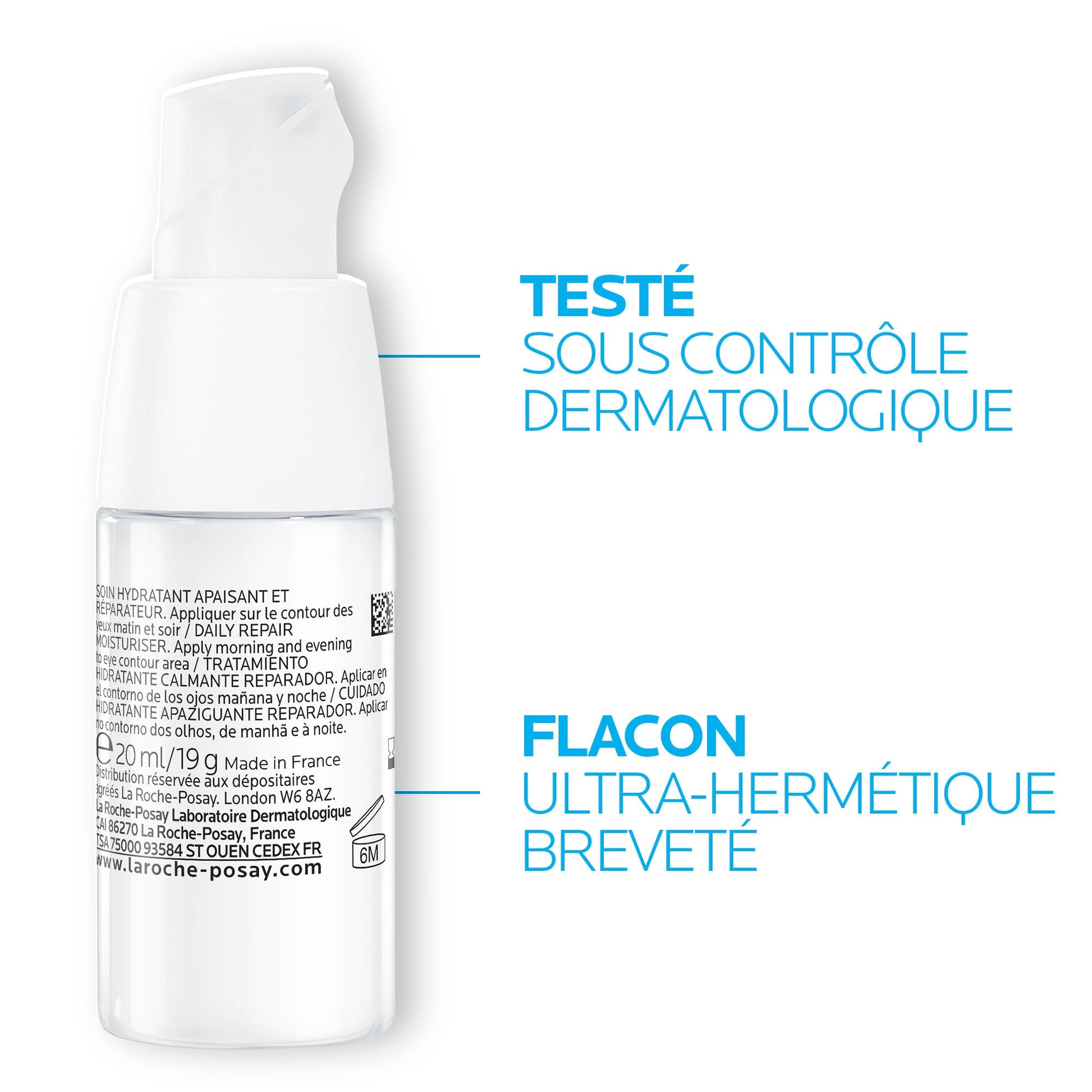 TOLERIANE DERMALLERGO CRÈME CONTOUR DES YEUX PEAU SENSIBLE - 20 ml