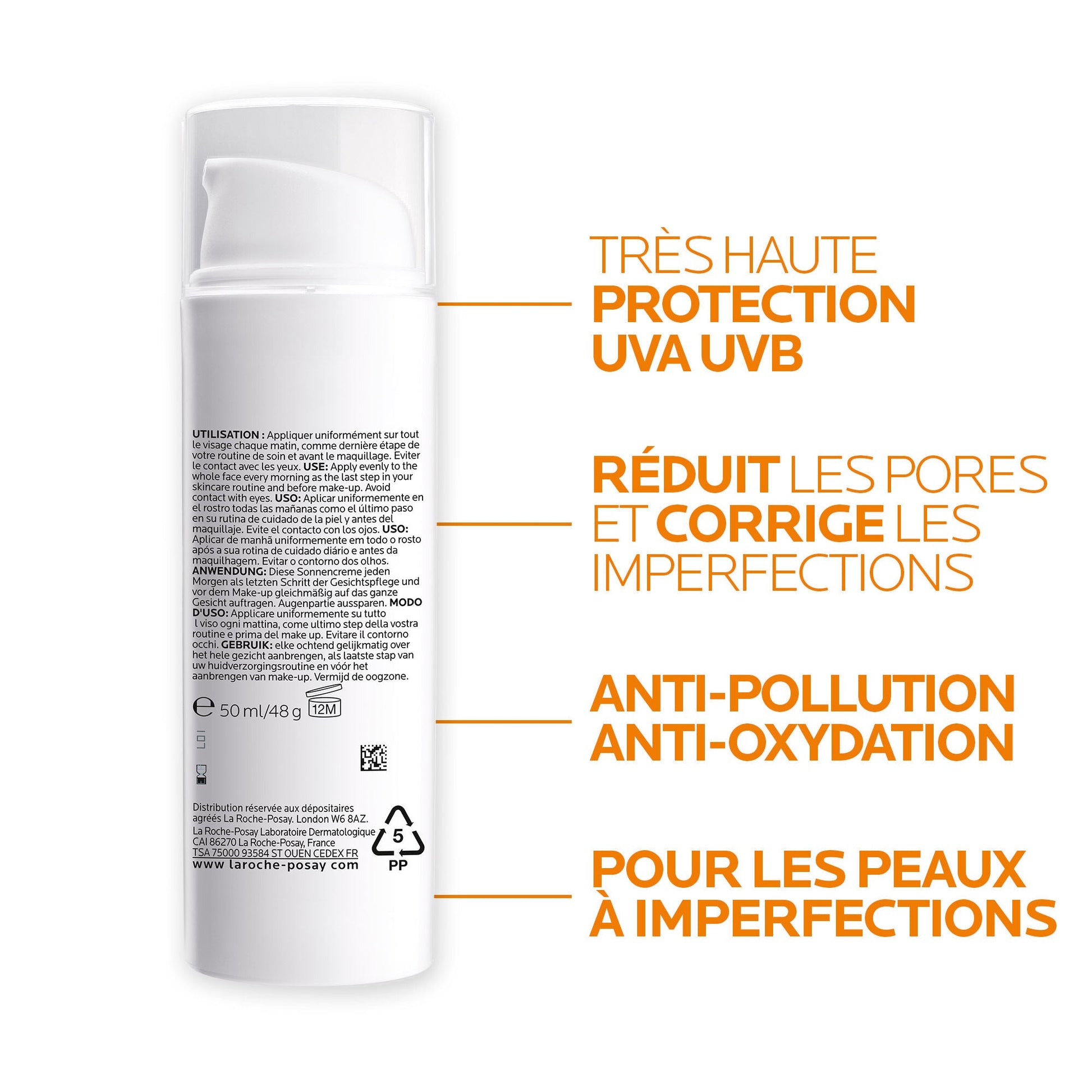 ANTHELIOS CRÈME SOLAIRE MATIFIANTE - 50 ml