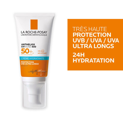 ANTHELIOS UVMUNE 400 CRÈME SOLAIRE PEAU SENSIBLE SANS PARFUM - 50 ml