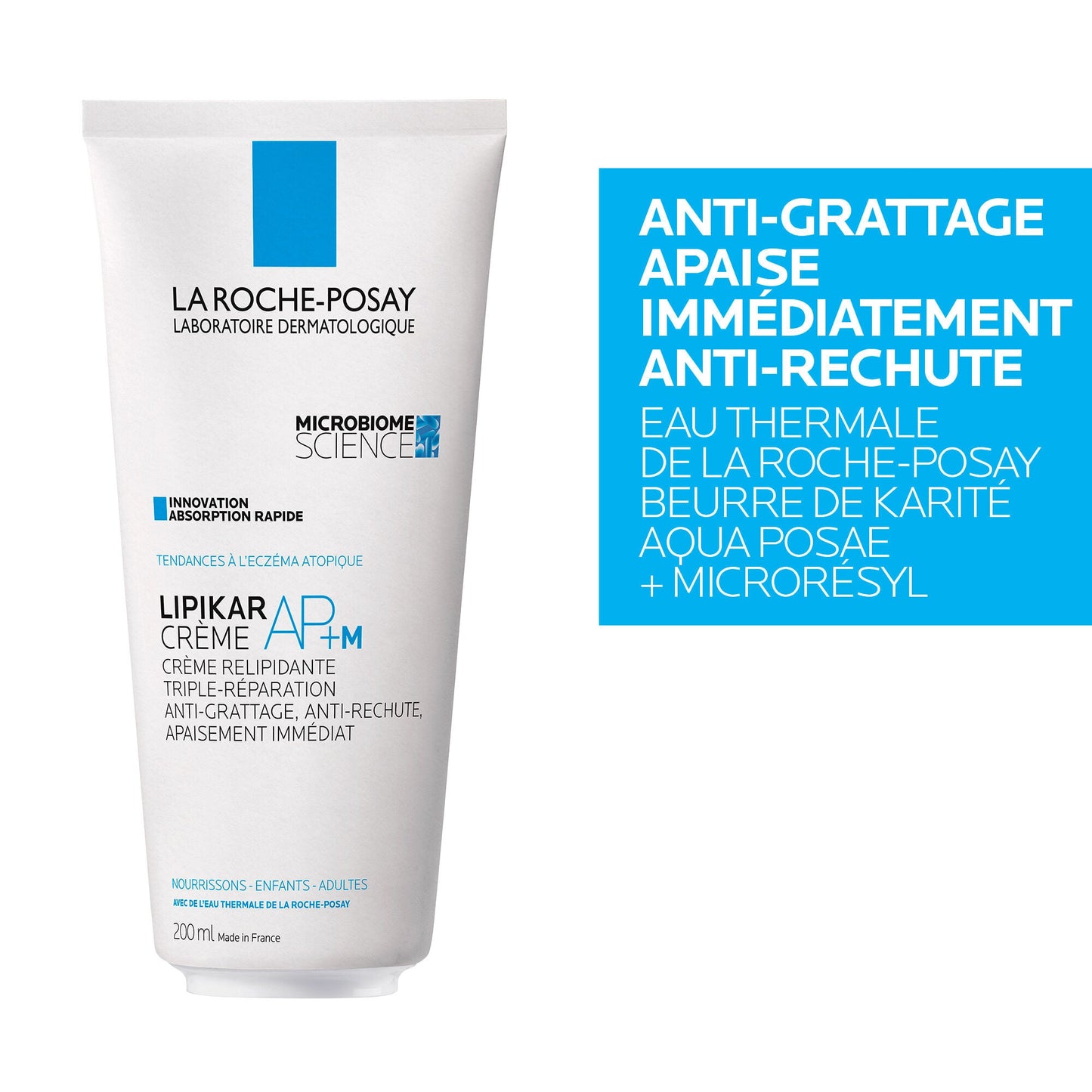 LIPIKAR CRÈME AP+M TUBE À BASE DE CARTON - 200 ml