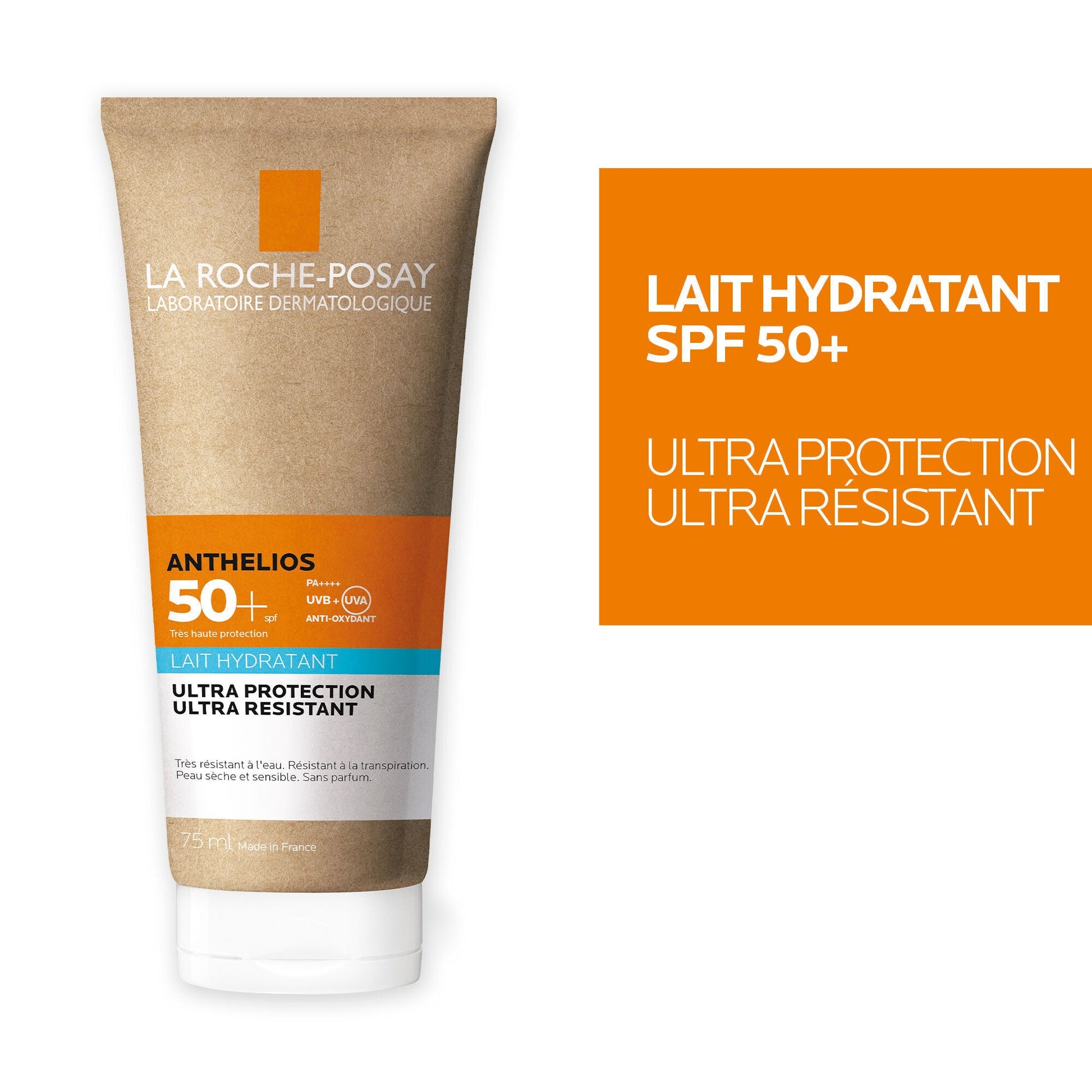 ANTHELIOS CRÈME SOLAIRE LAIT HYDRATANT TUBE ECO-RESPONSABLE SPF50+ - 75ML