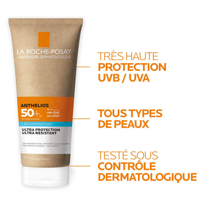 ANTHELIOS CRÈME SOLAIRE LAIT HYDRATANT TUBE ECO-RESPONSABLE SPF50+ - 75ML