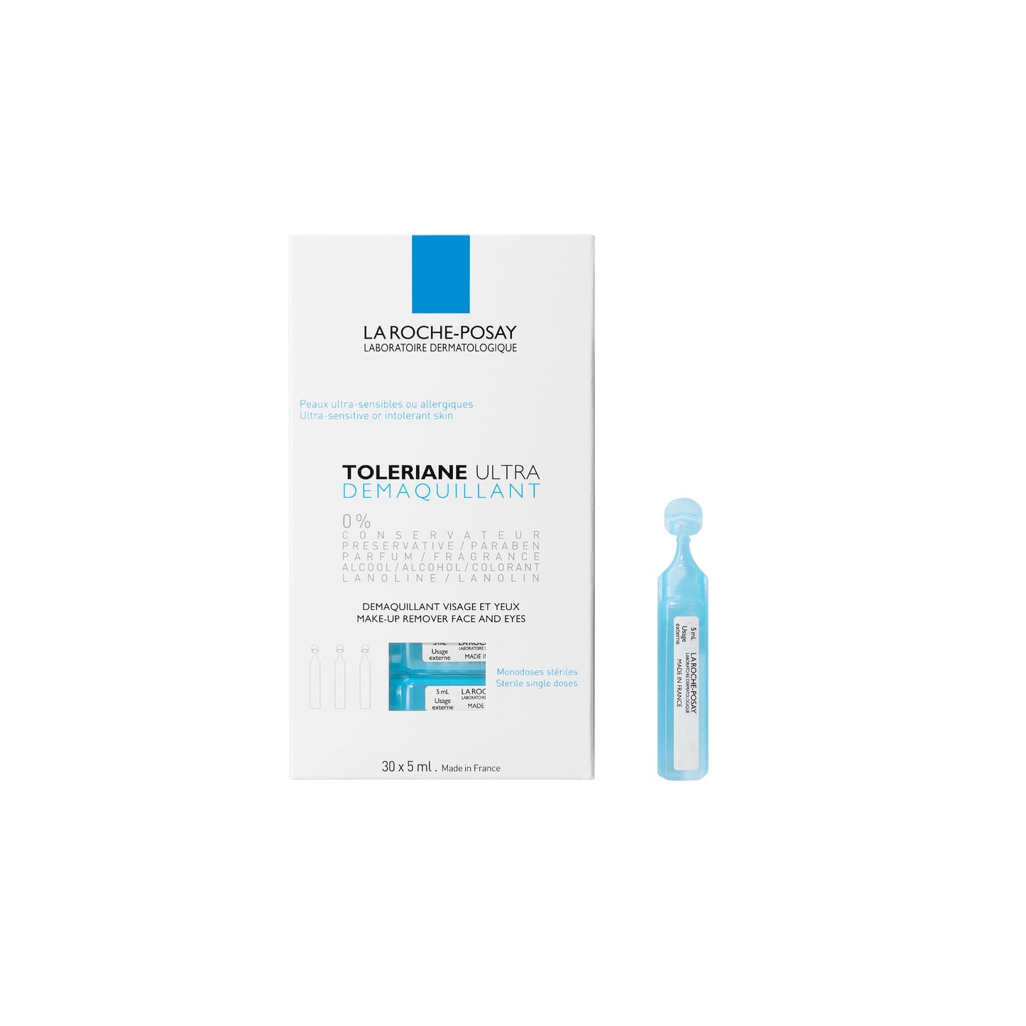 TOLERIANE ULTRA DÉMAQUILLANT - 30 x 5 ml